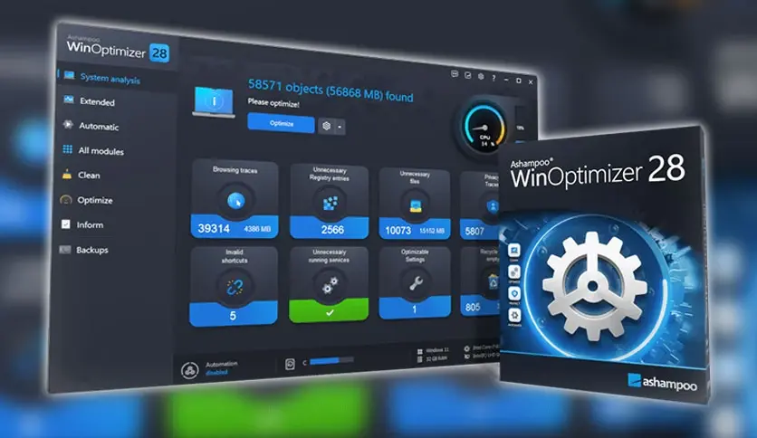 Ashampoo Win­Optimizer 28.00.14⁠ Crack + License Key Download